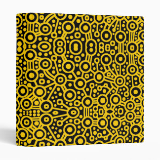 Abstract - Alien Circuits - Amber on Black Binder