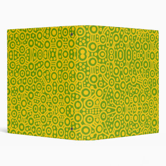 Abstract - Alien Circuits - Amber on Green Binder