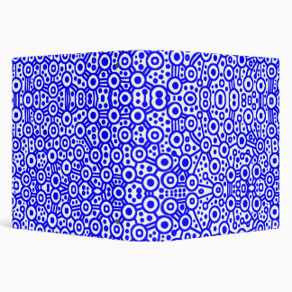 Abstract - Alien Circuits - Blue on White (1.5in) Binder