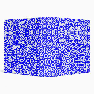 Abstract - Alien Circuits - Blue on White (2.0in) Binder
