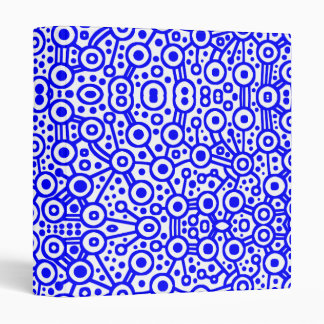 Abstract - Alien Circuits - Blue on White Binder