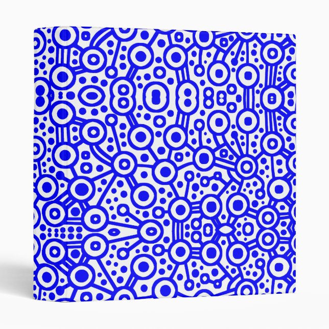 Abstract - Alien Circuits - Blue on White Binder (Front/Spine)