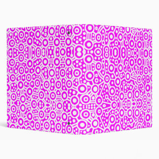 Abstract - Alien Circuits - White on Magenta Binder