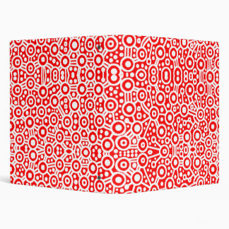 Abstract - Alien Circuits - White on Red Binder