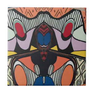 Abstract Alien Spanish Tile