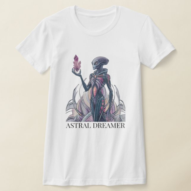 Abstract Alien T-Shirt (Laydown)