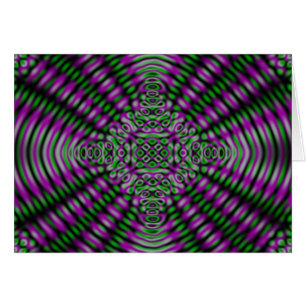 Abstract All Occassions Blank Inside Greeting Card