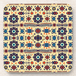 Abstract All-Seeing Eye Magical Pattern Coaster