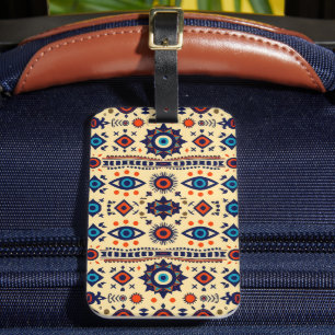 Abstract All-Seeing Eye Magical Pattern Luggage Tag