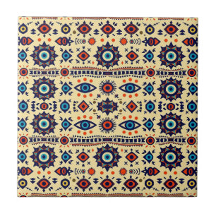 Abstract All-Seeing Eye Magical Pattern Tile