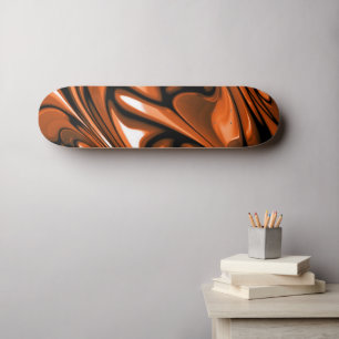 Abstract Amber Ocean Skateboard