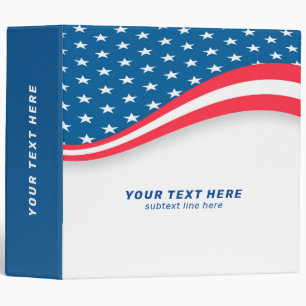 Abstract Americal flag Flag Stars And Stripes Binder