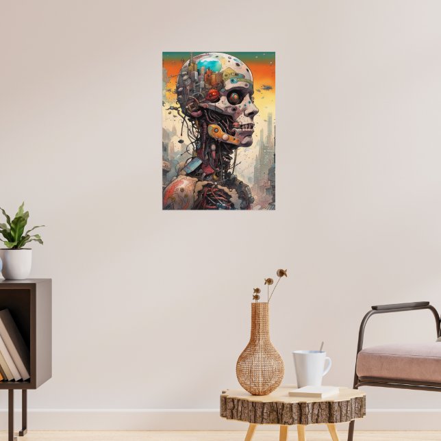 Abstract Anatomical Cyborg Poster (Living Room 3)