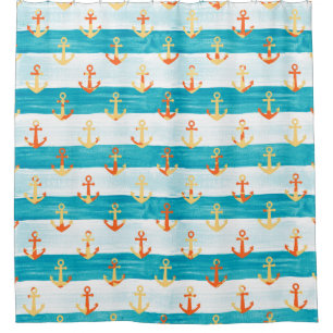 Abstract anchors: watercolor stripe pattern.