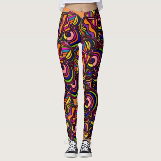 ABSTRACT and COLORFUL!! Leggings (Front)