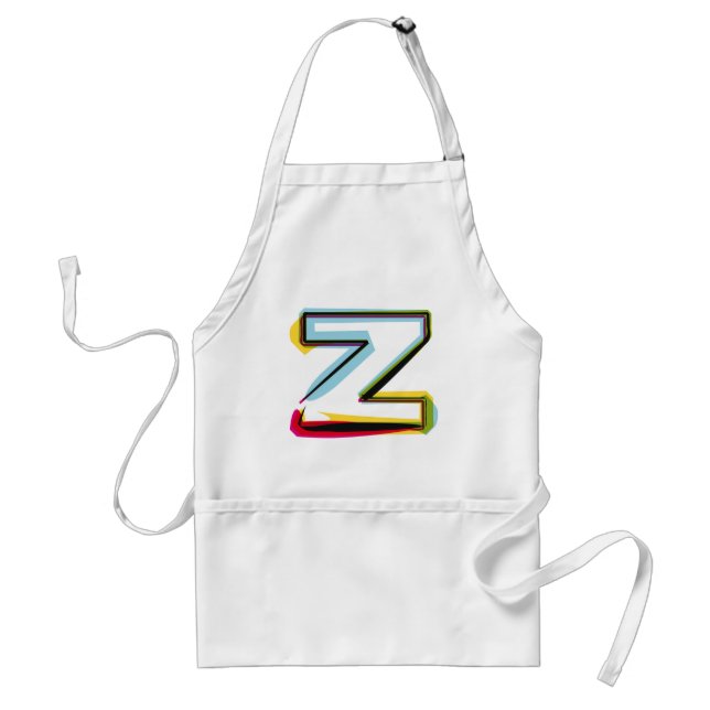 Abstract and colourful letter Z Standard Apron (Front)