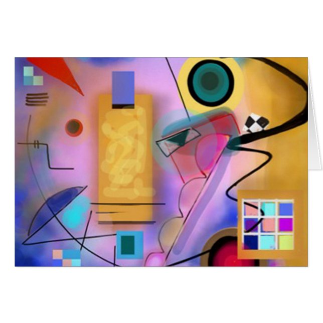 Abstract and Jazzy Card (Front Horizontal)