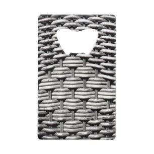 Abstract and Stylish Grey Pattern  Credit Card Bottle Opener