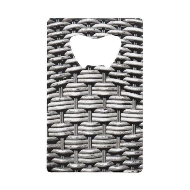 Abstract and Stylish Grey Pattern  Credit Card Bottle Opener (Front)