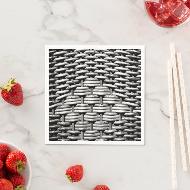Abstract and Stylish Grey Pattern  Napkin (Insitu)