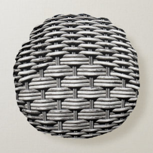 Abstract and Stylish Grey Pattern  Round Pillow