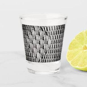 Abstract and Stylish Grey Pattern  Shot Glass