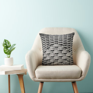 Abstract and Stylish Grey Pattern  Throw Pillow