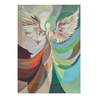 Abstract angel photo print