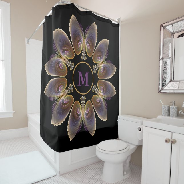 Abstract Angel Wings Mandala Fractal Monogram (In Situ)