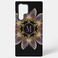 Abstract Angel Wings Mandala Fractal Monogram
