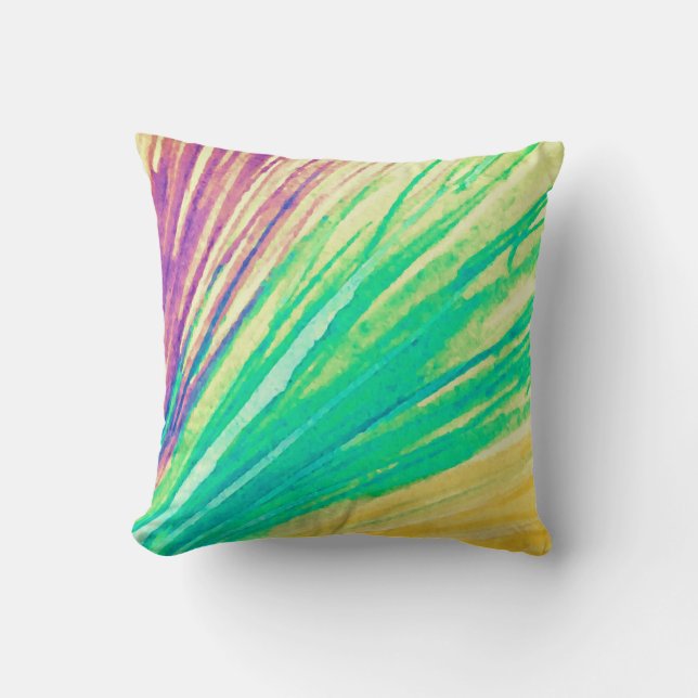 Abstract Angled Throw Pillow (Front)