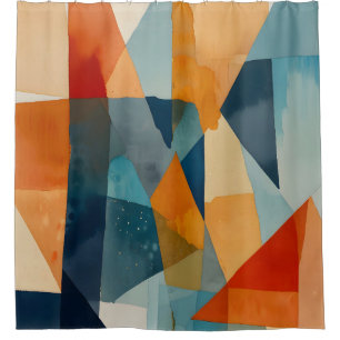 Abstract Angles of Blue and Orange