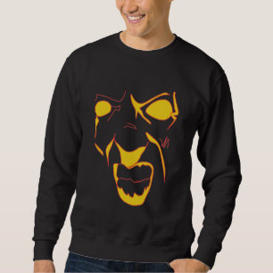 Abstract Angry Face Sweatshirt
