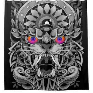 abstract Angry Tiger