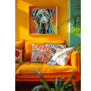 Abstract Animal, Great Dane Poster
