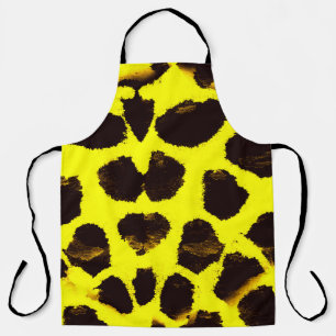 Abstract Animal Print Leopard Watercolor Apron