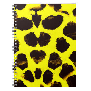 Abstract Animal Print Leopard Watercolor Notebook