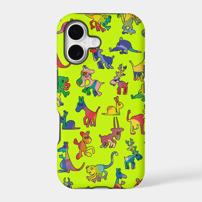 Abstract Animals Pattern Tiles (Back)