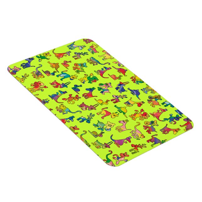 Abstract Animals Pattern Tiles Magnet (Right Side)