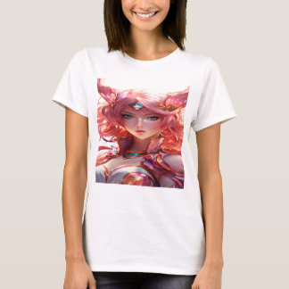 Abstract anime art of a magical girl T-Shirt