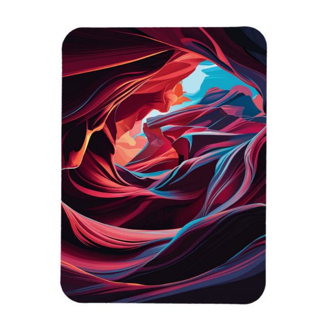 Abstract Antelope Canyon Arizona Magnet (Vertical)