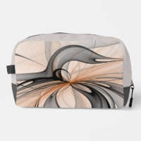 Abstract Anthracite Grey Sienna Modern Fractal Art