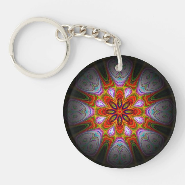 Abstract Antique Art-18434 Keychain (Front)