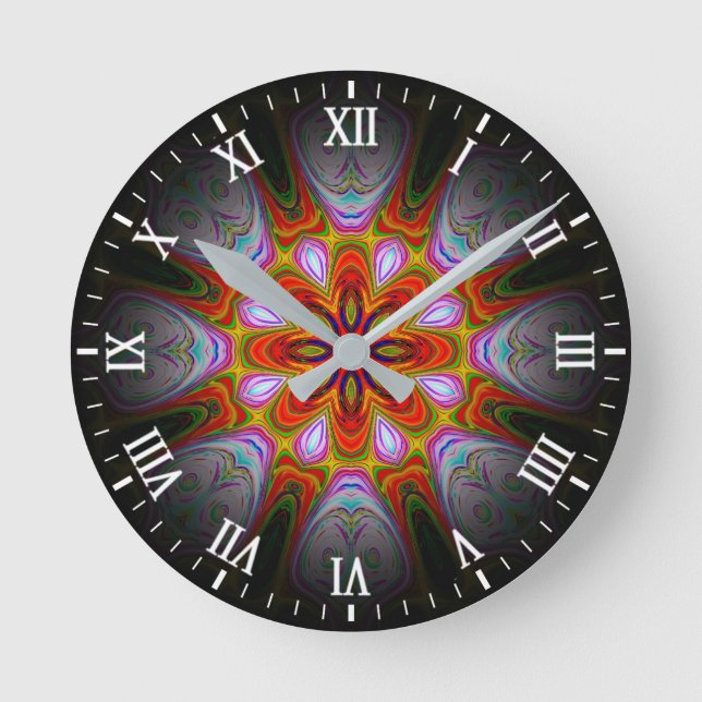 Abstract Antique Art-18434 Round Clock (Front)