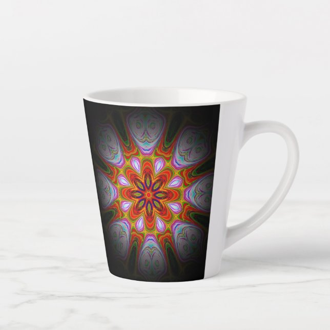 Abstract Antique Art-43766 Latte Mug (Right)