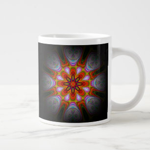 Abstract Antique Art  Large Coffee Mug
