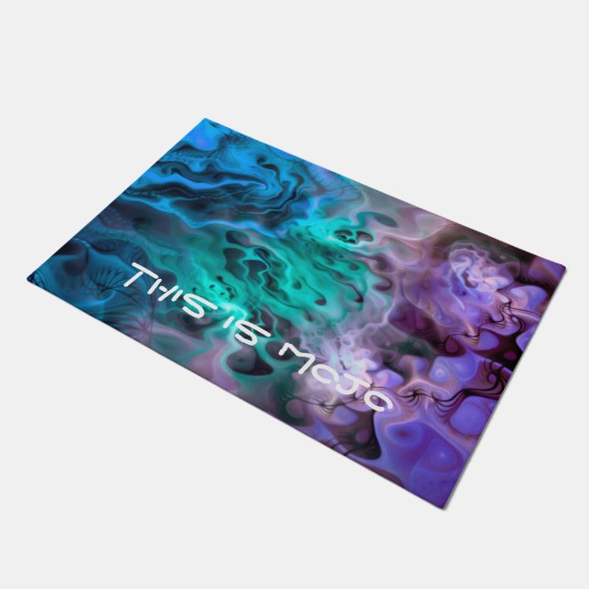 Abstract Apophysis Fractal I + your ideas Doormat (Angled)