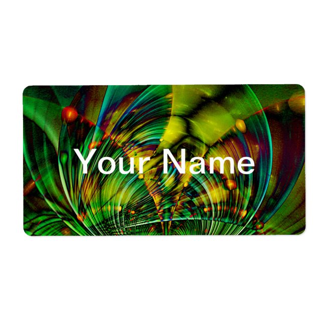 Abstract Apophysis Fractal II + your text (Front)