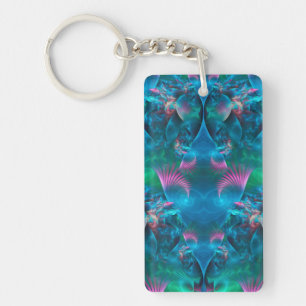 Abstract Apophysis Fractal III Keychain
