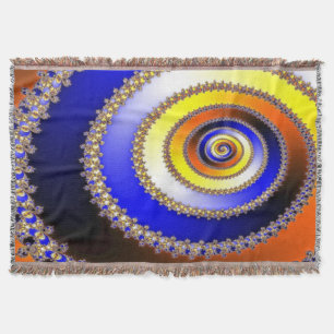 Abstract Apophysis Fractal VII + your idea Throw Blanket